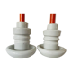 Set of 2 porcelain candle holders