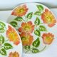 4 vintage Moulin des Loups Orchies dessert plates, Ontario model 210677