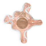 Vintage Scandinavian art glass bowl by Magnor, 1970s.