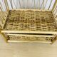 Vintage rattan wall shelf