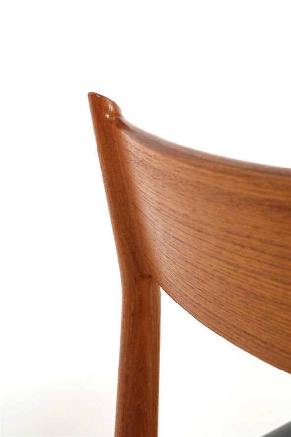 High-quality “418” chair by Arne Vodder for Sibast / teak / genuine leather / Mid-Century Danish Modern design / 1960s