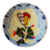 Original plate decorated with colored ceramic with the Catalan modernist trencadís technique