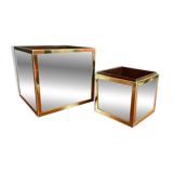 A pair of vintage Ousta Holland cache pots from the 1970s.