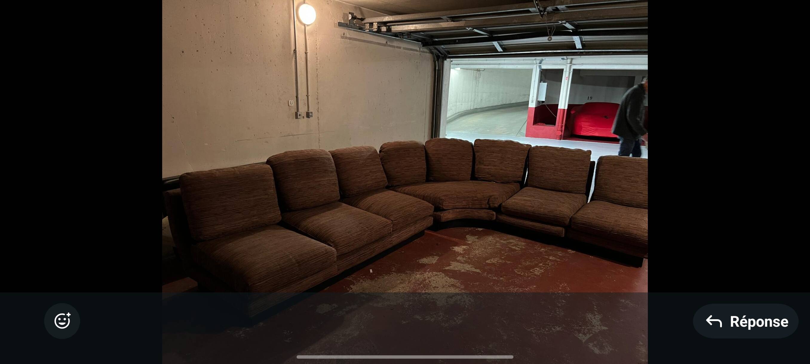 Modular 8-seater sofa by Willy Rizzo. Super C model