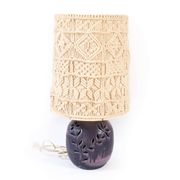 Lampe céramique et macramé
