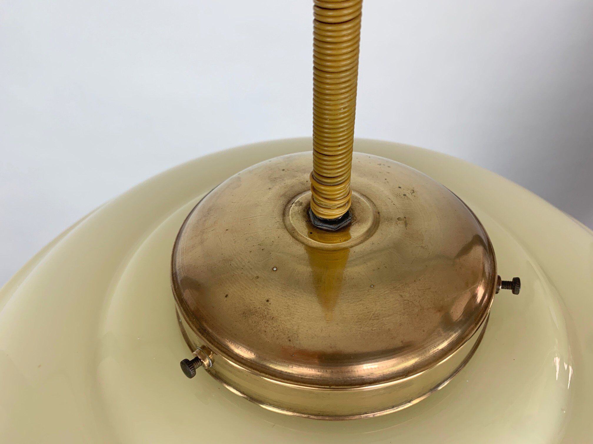 Art nouveau brass lamp, 1920's