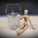Bucket ice cubes glass