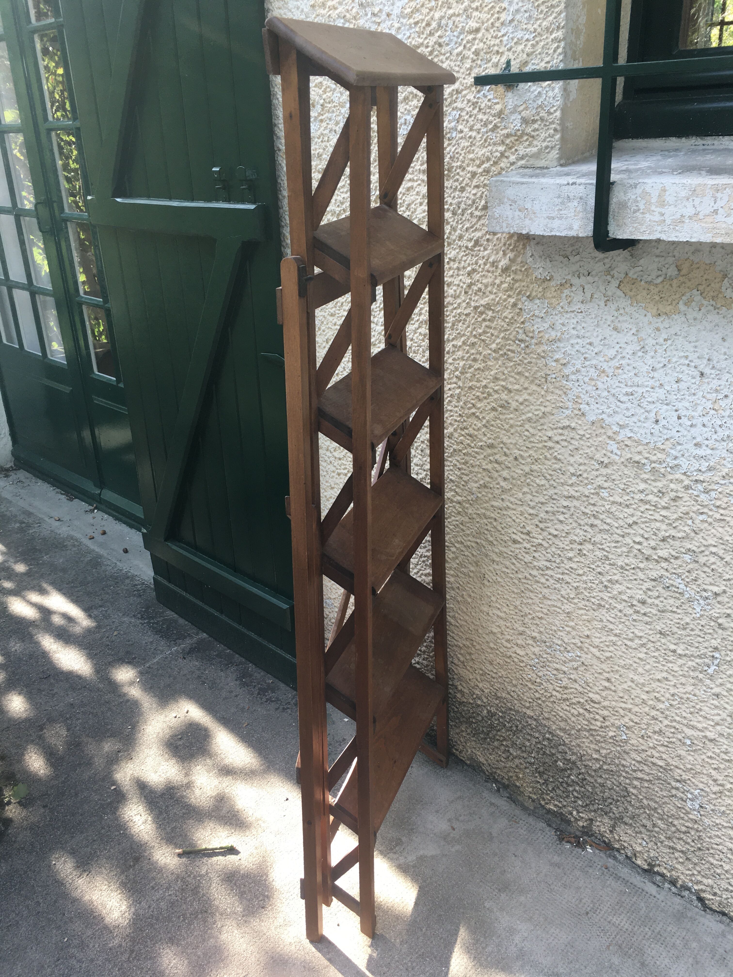 Wooden stepladder