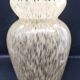 Speckled glass vase. Clichy glass.