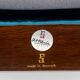 France & Søn, Danish rosewood and blue velvet heater, 1962