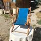 Small folding canvas children's armchair for beach camping