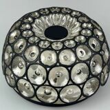 Plafonnier années 60-70 Glashütte Limburg Allemagne verre & métal