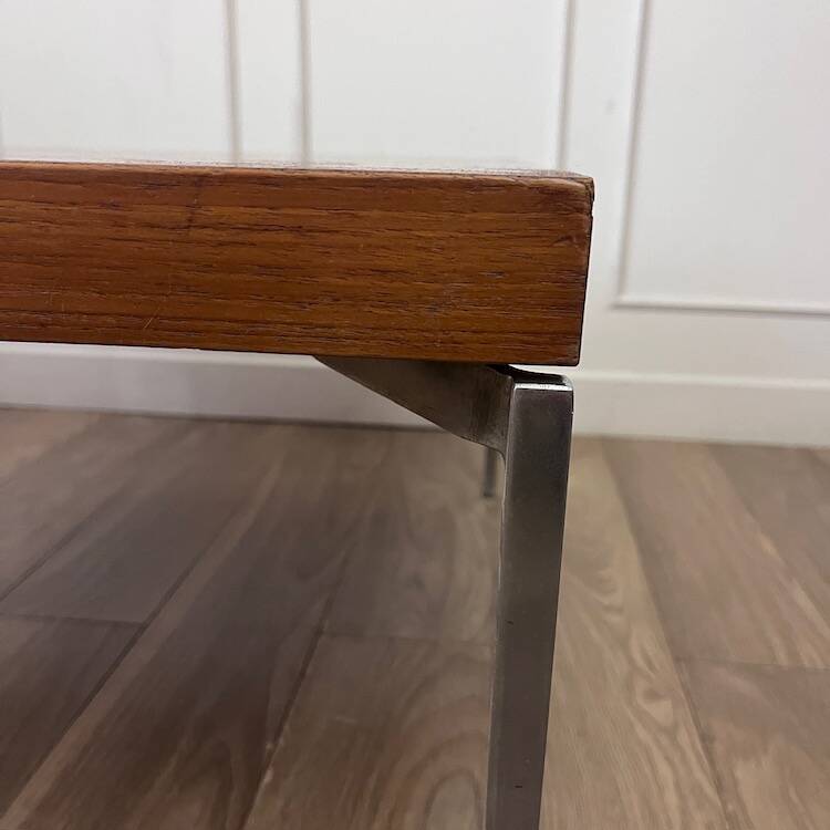 Large vintage square coffee table