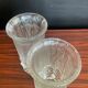 Pair of vintage pressed glass vases