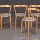 Stretched beech chairs