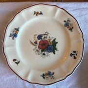Set of 11 antique plates in Sarreguemines earthenware – Agre decoration
