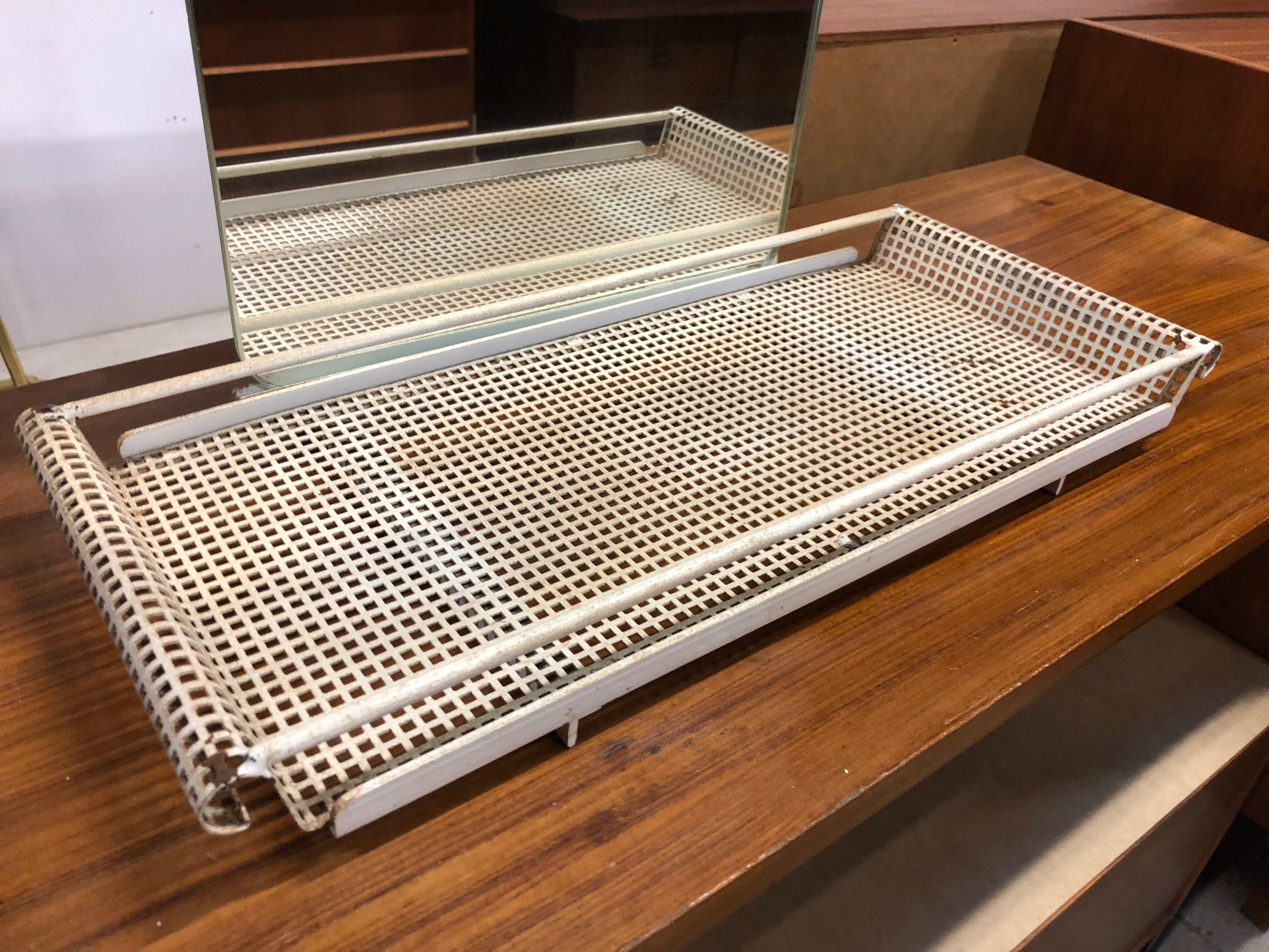 Mirror of toilet with tablet 50