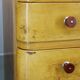 Pair of 1940s Czechoslovak Art Deco nightstands with painted maple imitation finish