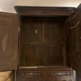 Antique Lorraine Wardrobe, 18th Century, Rustic Oak
