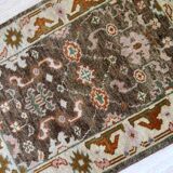 Vintage Indian Mahal handmade carpet 64cm x 97cm 1980s