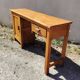 Bureau, console en bois vernis vintage