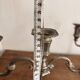 Antique Pair Art Deco Louis XV 3 Arm Silver-Plated Candelabra