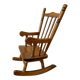 Large vintage wooden rocking chair children's toy