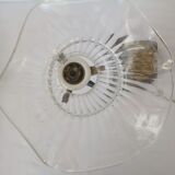 Lampe laiton et verre murale