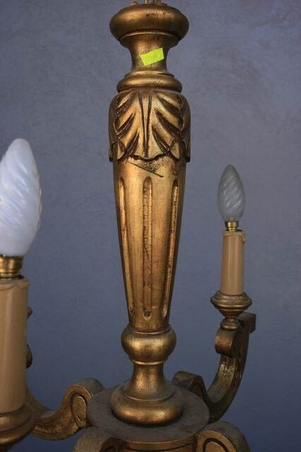 Gloss wood Golden 4 lights