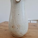 Glazed stoneware pitcher