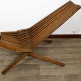 Scandinavian teak folding armchair Denmark 1960