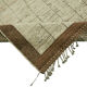 Hand-Knotted Tribal Unique 285 cm x 365 cm Beige Wool Carpet