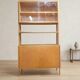 Étagère murale par František Jirák pour Tatra Nábytok, cabinet de rangement en placage de teck des années 1960, Tchécoslovaquie