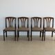 Ensemble vintage de 4 chaises de salle à manger