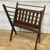 Folding magazine holder wood