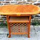 Vintage rattan bar cabinet from the 70s
