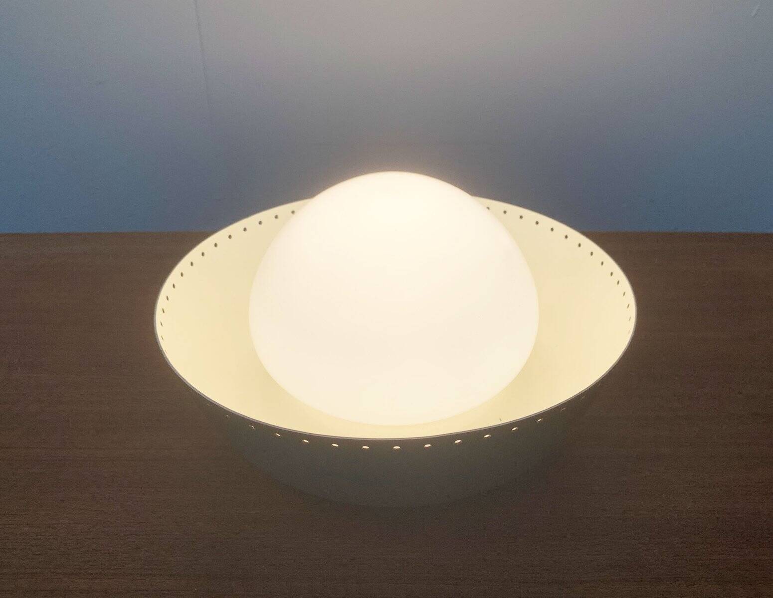 Mid-century German minimalist ceiling lamp by Bega.