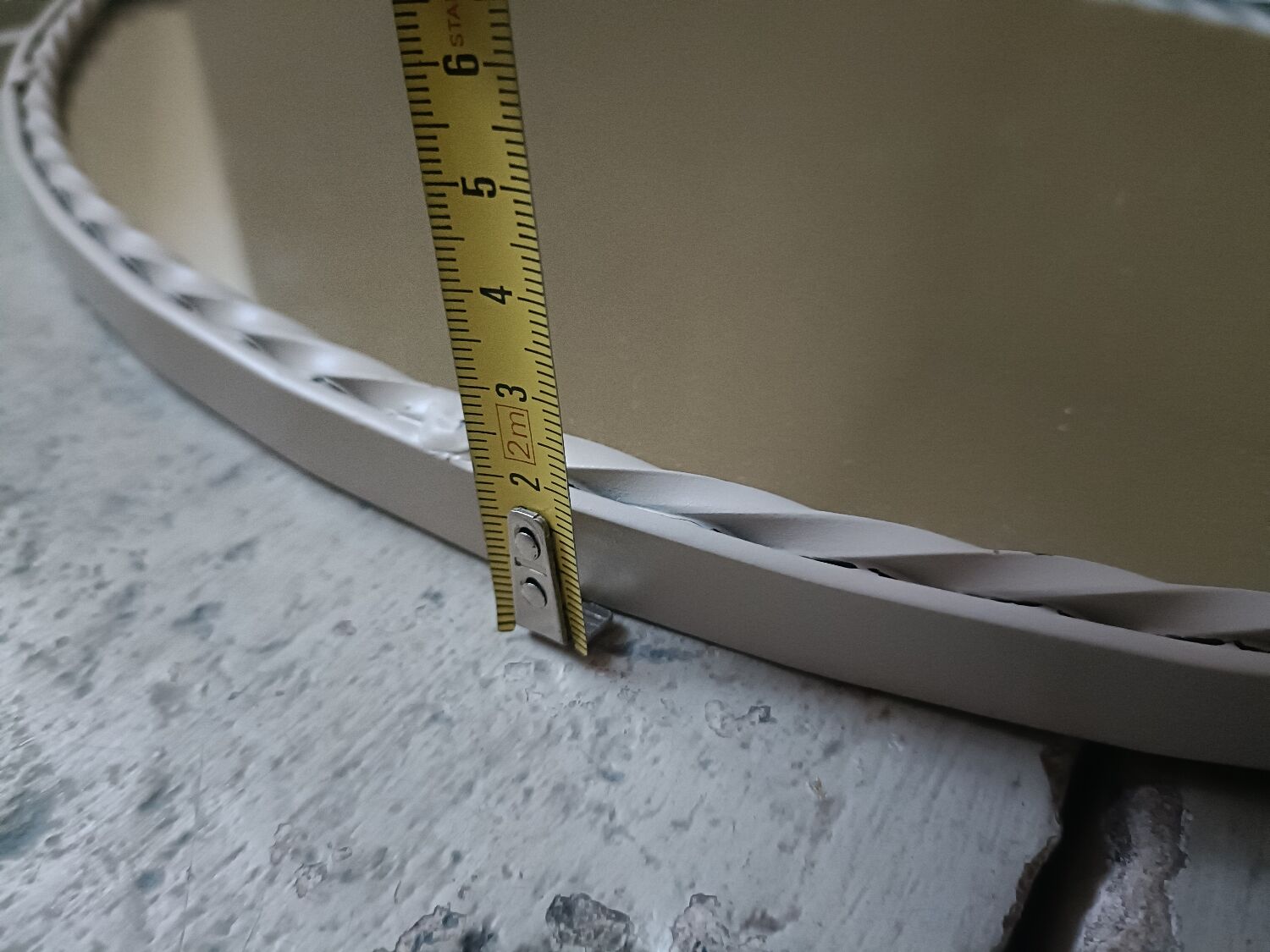 Vintage wrought iron mirror