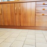 Bahut bas Esterel in solid American walnut