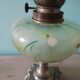 Lampe à pétrole très ancienne (verre style J.T. Legras)