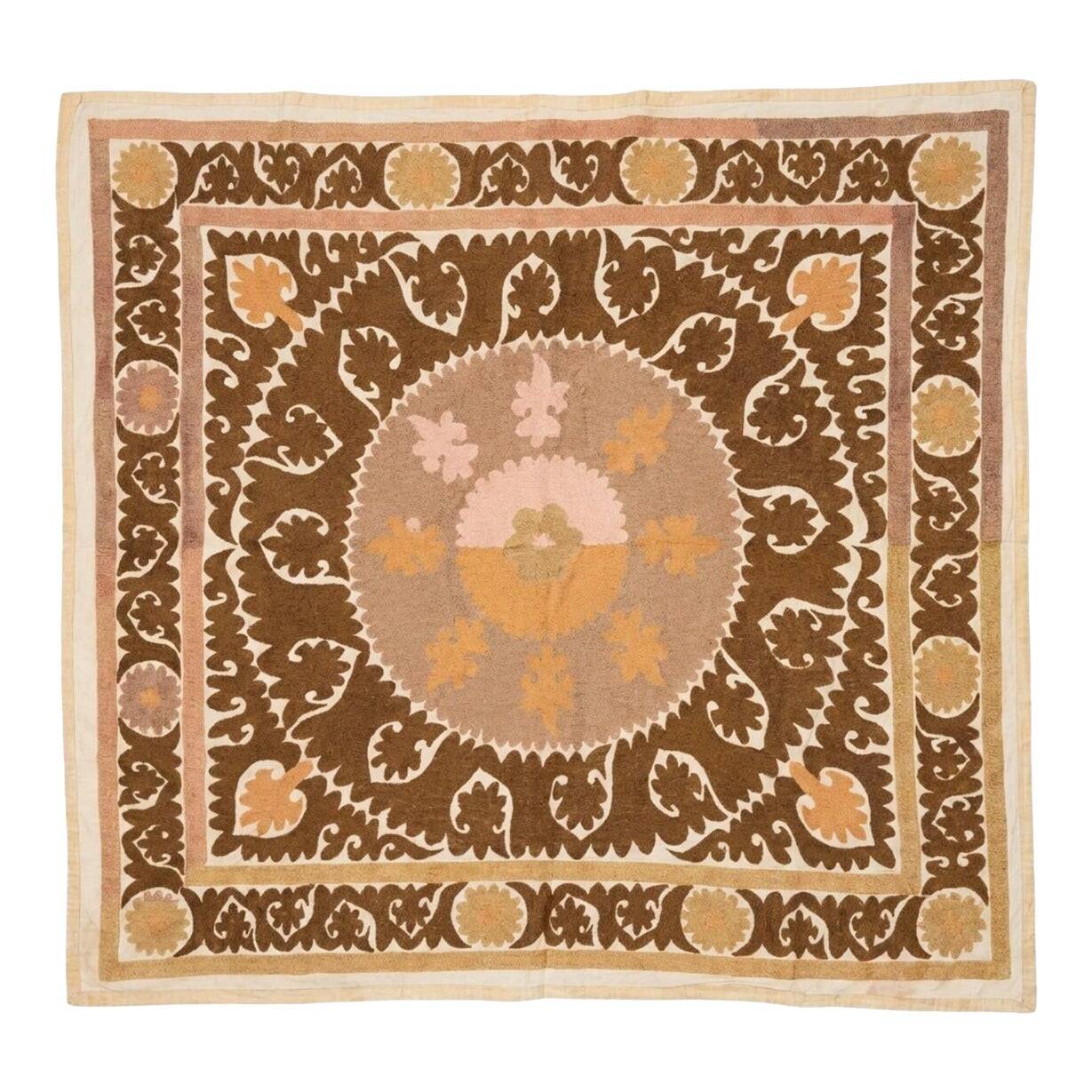 Vintage hand-embroidered tablecloth 150x163 cm