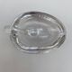 Large glass crystal ashtray by Art Vannes France