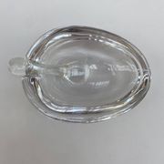 Large glass crystal ashtray by Art Vannes France