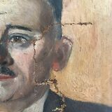 Portrait vintage oil