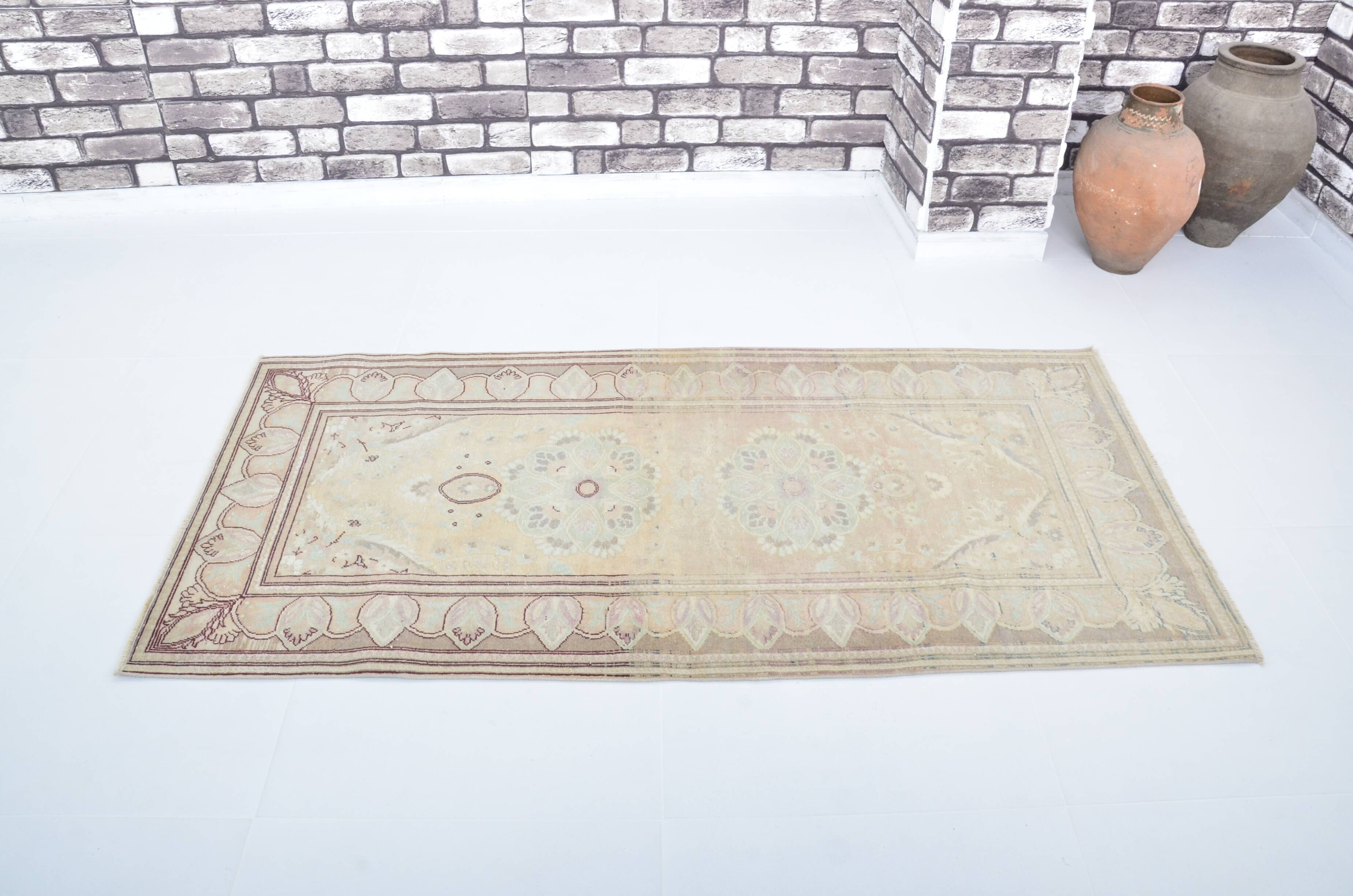 Oushak Vintage Small Turkish Rug sku3428