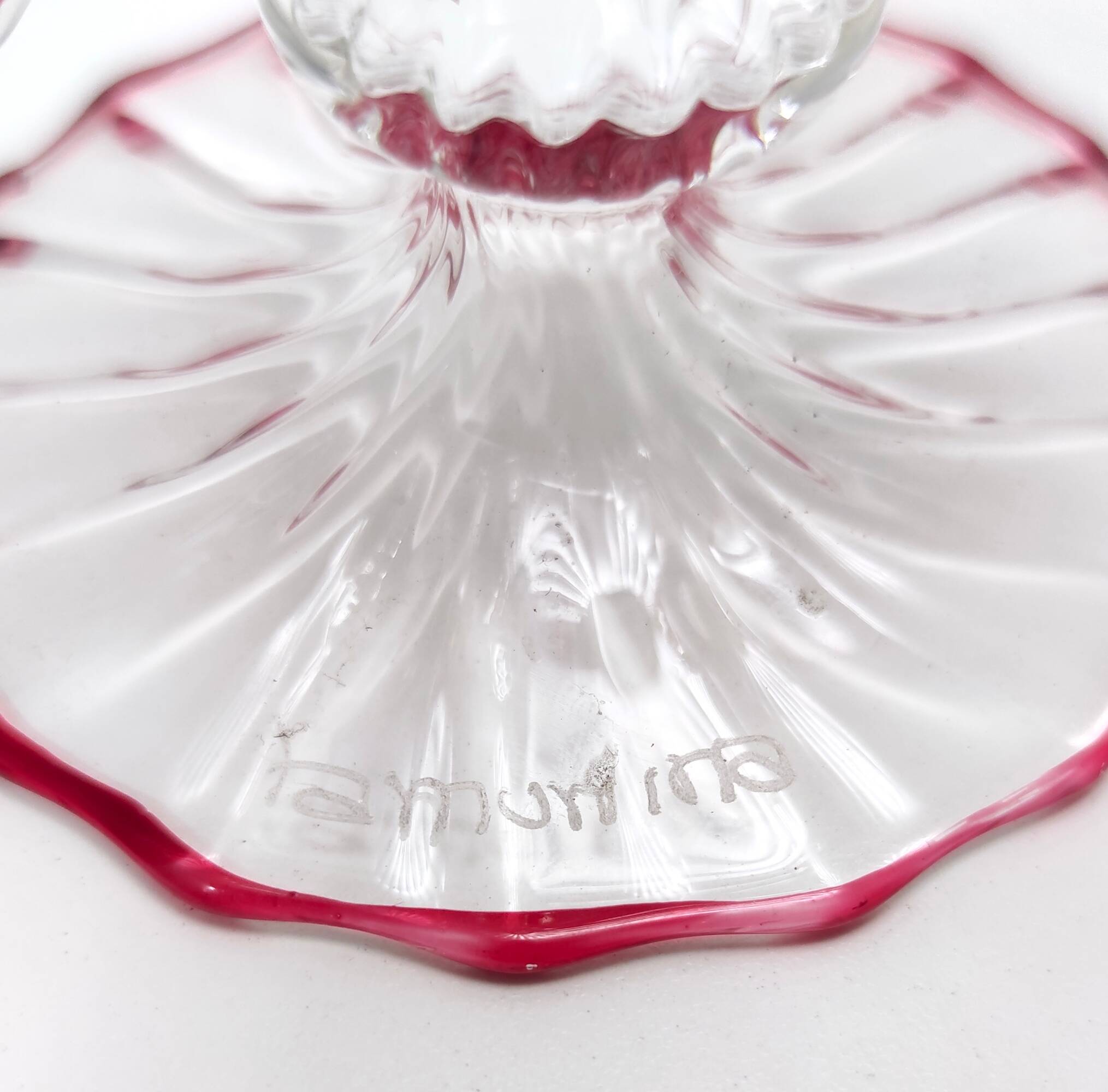Renaissance style Murano Glass Cake Stand by La Murrina, Italy