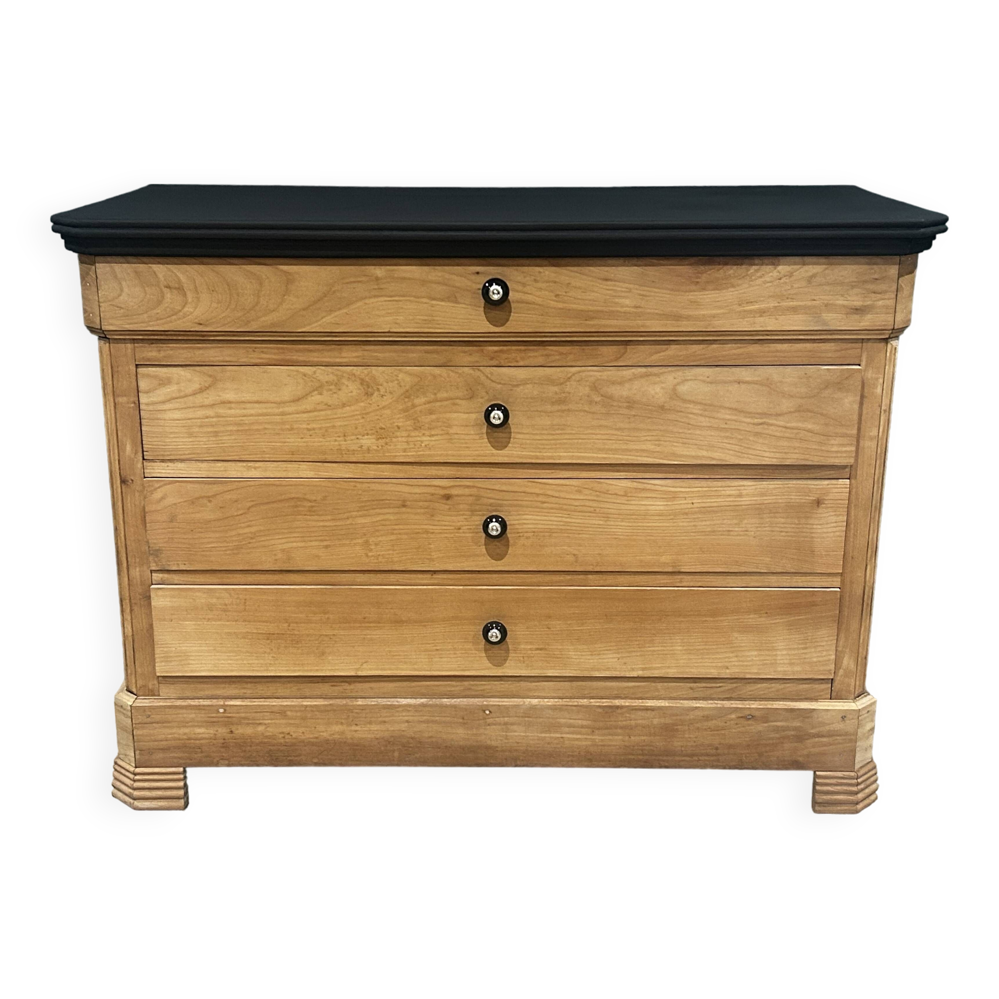 Louis Philippe solid wood chest of drawers