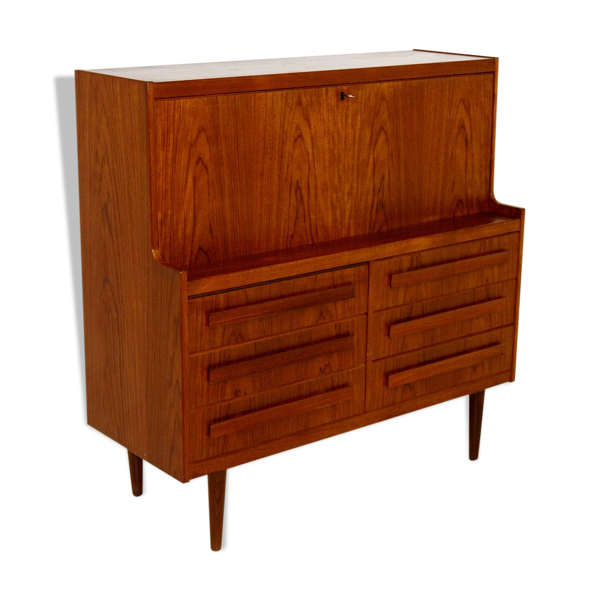 Secrétaire en teck, Sigfrid Omann, Danemark, 1960