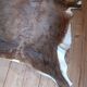 Cowhide rug, vintage from the 1980s. Handmade, made by me.