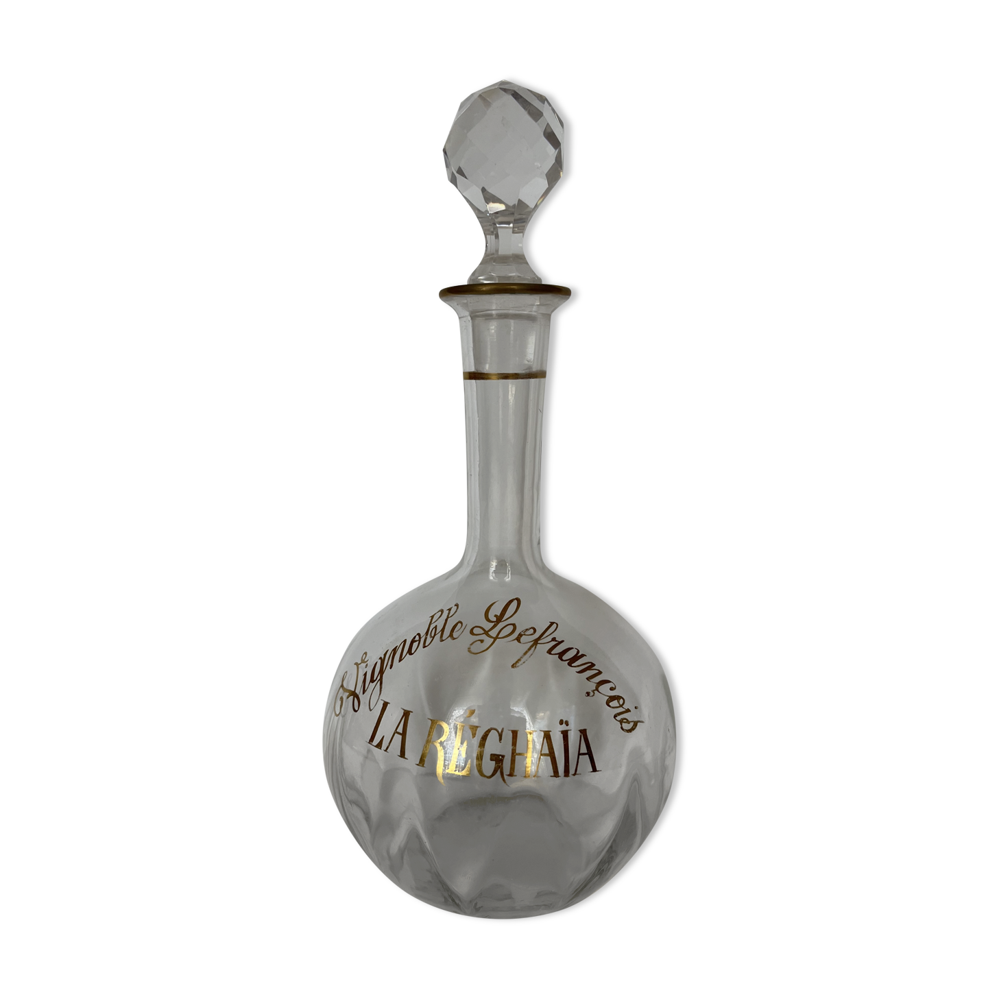 Antique glass decanter